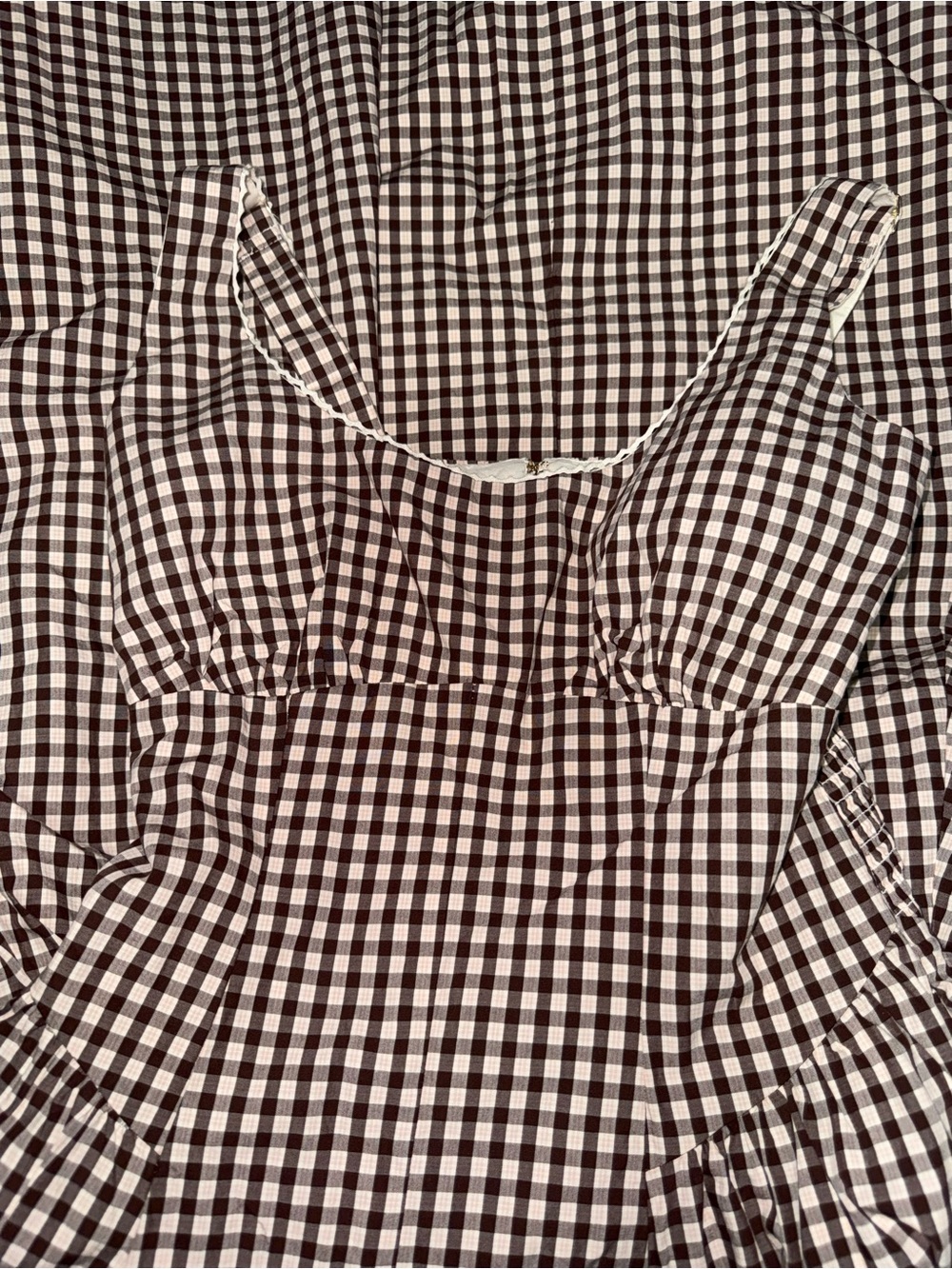 Abercrombie & Fitch Bra-Free Dylan Midi Dress in Mahogany Pattern Size S - Picture 6 of 13